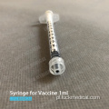 Plastikowa strzykawka na szczepionkę 1 ml